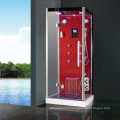 Fashion Design Hinged Door Red Backboard Shower Cabin Steam Room